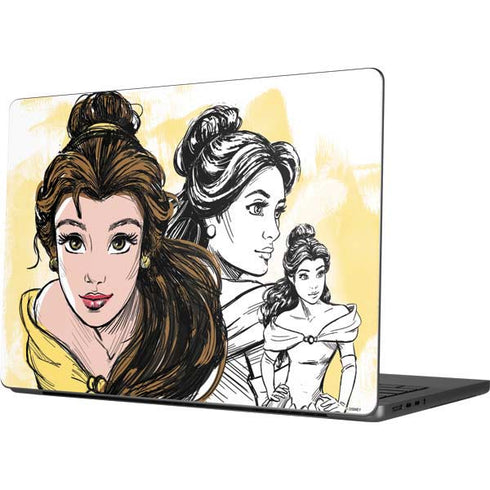Disney Princess Belle Sketch Apple MacBook Pro 14-inch Skin