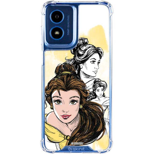 Disney Princess Belle Sketch Moto G 5G (2024) Clear Case