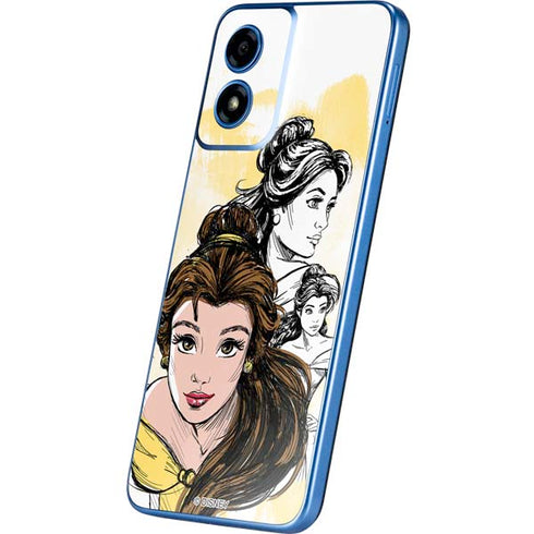 Disney Princess Belle Sketch Moto G Play 4G (2024) Skin
