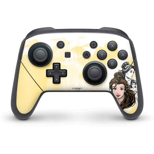 Disney Princess Belle Sketch Nintendo Skins