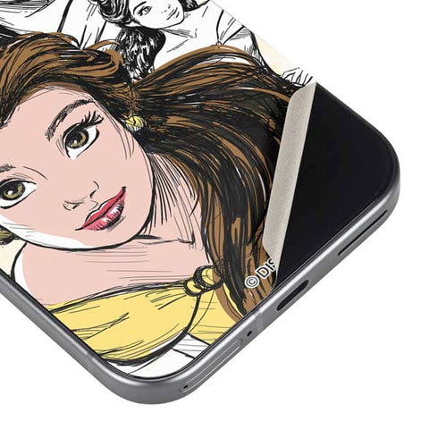 Disney Princess Belle Sketch Pixel 9 Pro XL Skin