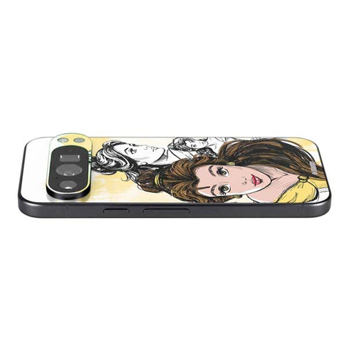 Disney Princess Belle Sketch Pixel 9 Pro XL Skin