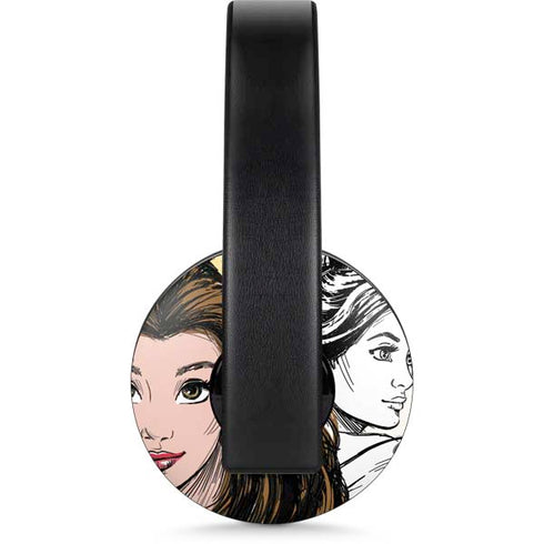 Disney Princess Belle Sketch PlayStation 4 Gold Wireless Headset Skin