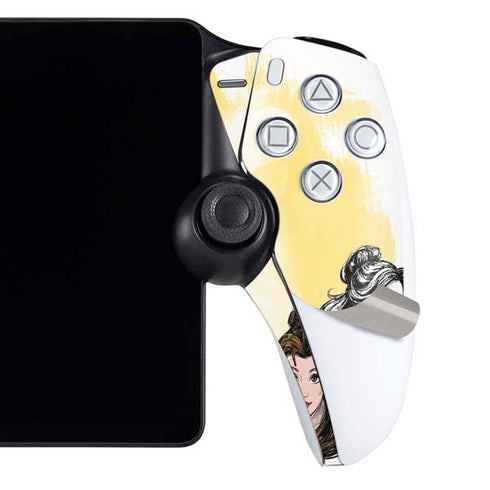 Disney Princess Belle Sketch PlayStation Portal Remote Player Skin