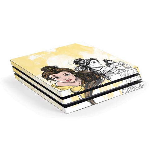 Disney Princess Belle Sketch PlayStation PS4 Skins