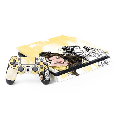 Disney Princess Belle Sketch PlayStation PS4 Skins