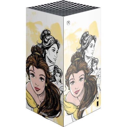 Disney Princess Belle Sketch Xbox Series X Skins