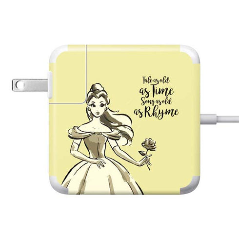 Disney Princess Belle Tale As Old As Time Art 85W Power Adapter (15 and 17 inch MacBook Pro Charger) Skin