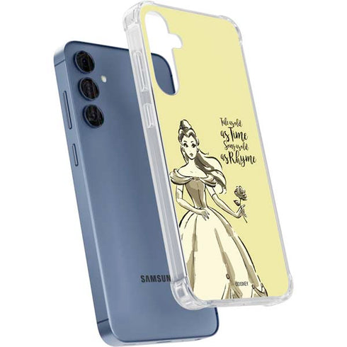 Disney Princess Belle Tale As Old As Time Art Galaxy A35 5G Clear Case