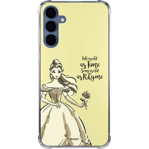 Disney Princess Belle Tale As Old As Time Art Galaxy A55 5G Clear Case