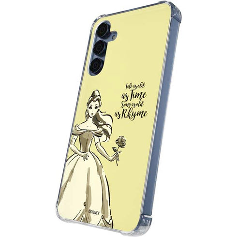 Disney Princess Belle Tale As Old As Time Art Galaxy A55 5G Clear Case