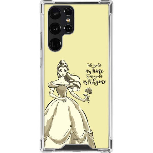 Disney Princess Belle Tale As Old As Time Art Galaxy S23 Ultra Clear Case