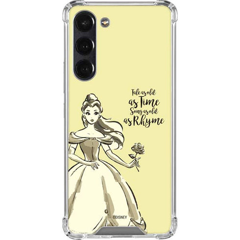 Disney Princess Belle Tale As Old As Time Art Galaxy S24 FE Clear Case