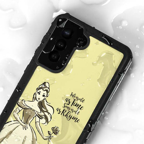 Disney Princess Belle Tale As Old As Time Art Galaxy S24 Plus Waterproof Case