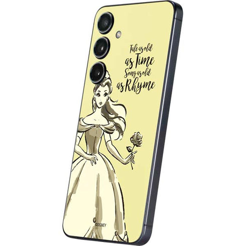 Disney Princess Belle Tale As Old As Time Art Galaxy S25 Skin