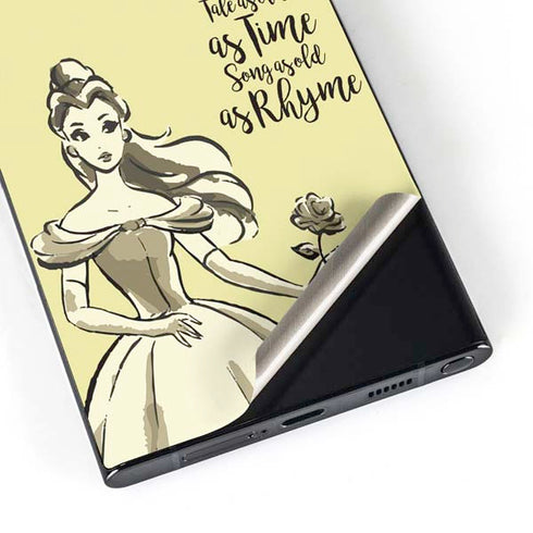Disney Princess Belle Tale As Old As Time Art Galaxy S25 Ultra Skin