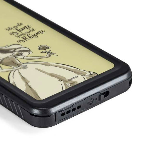 Disney Princess Belle Tale As Old As Time Art Galaxy S24 Waterproof Case