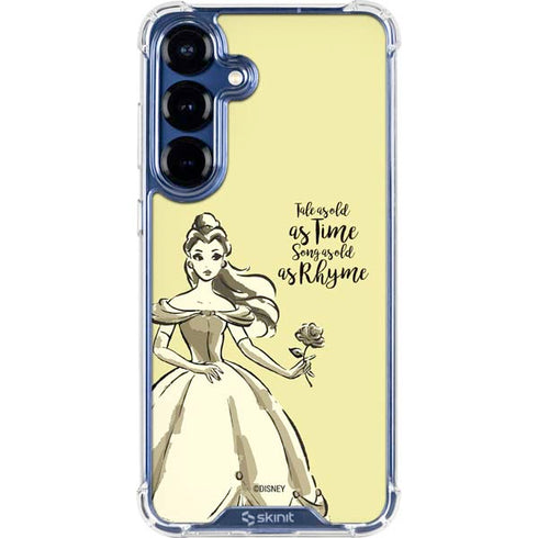 Disney Princess Belle Tale As Old As Time Art Galaxy S25 Clear Case