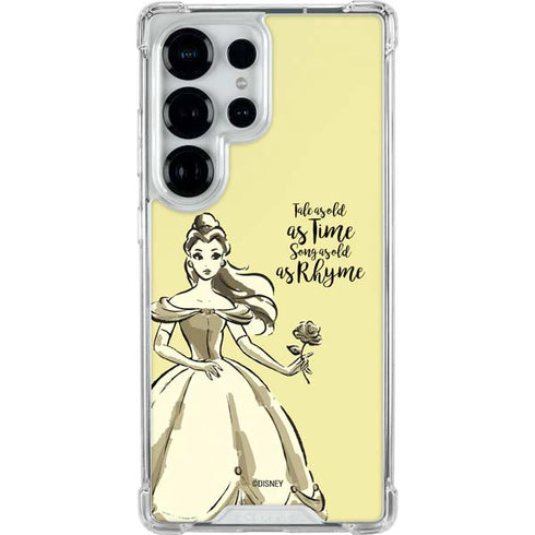 Disney Princess Belle Tale As Old As Time Art Galaxy S25 Ultra Clear Case