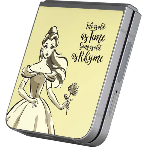 Disney Princess Belle Tale As Old As Time Art Galaxy Z Flip6 Skin
