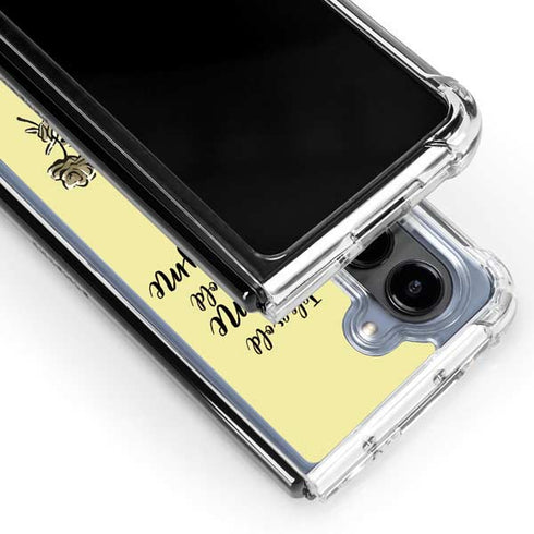 Disney Princess Belle Tale As Old As Time Art Galaxy Z Fold5 5G Clear Case
