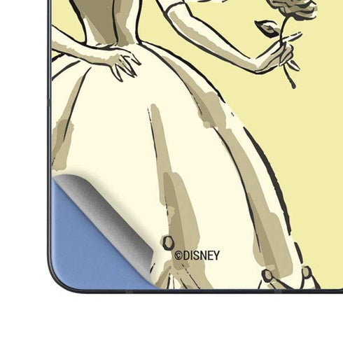 Disney Princess Belle Tale As Old As Time Art Galaxy Z Fold5 5G Skin