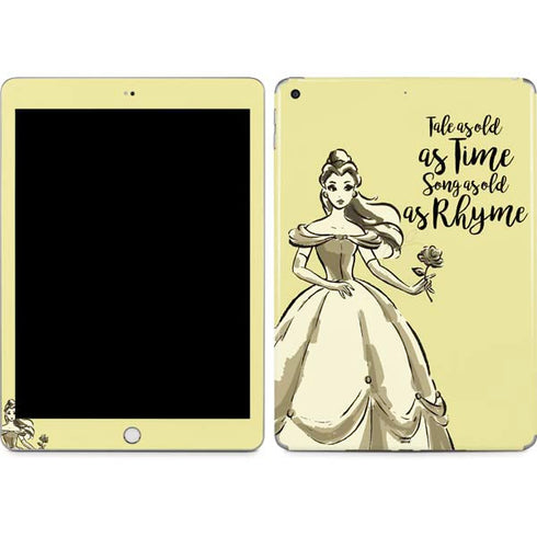 Disney Princess Belle Tale As Old As Time Art Apple iPad Skin