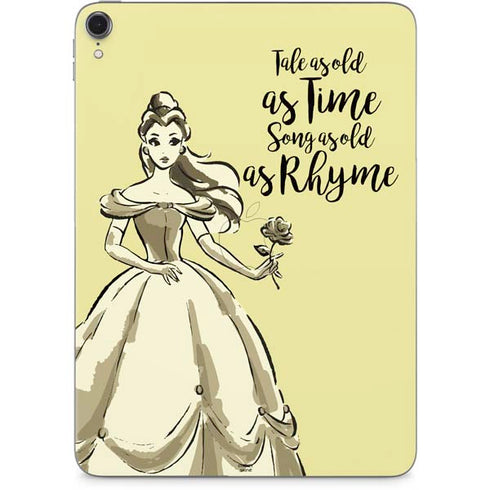 Disney Princess Belle Tale As Old As Time Art Apple iPad Pro Skin