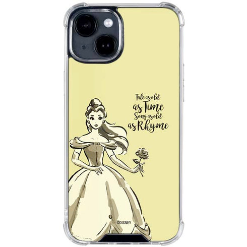 Disney Princess Belle Tale As Old As Time Art iPhone 15 Clear Case