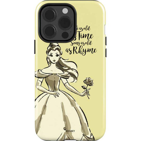 Disney Princess Belle Tale As Old As Time Art iPhone 15 Pro Impact Case