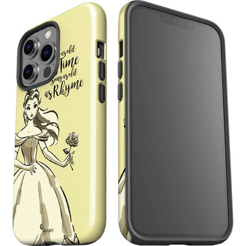 Disney Princess Belle Tale As Old As Time Art iPhone 15 Pro Impact Case
