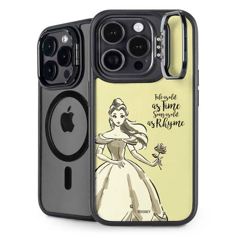 Disney Princess Belle Tale As Old As Time Art iPhone 15 Pro Max Kickstand Case