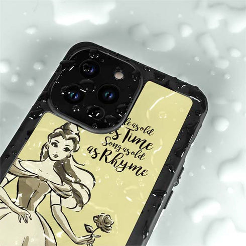 Disney Princess Belle Tale As Old As Time Art iPhone 15 Pro Waterproof Case