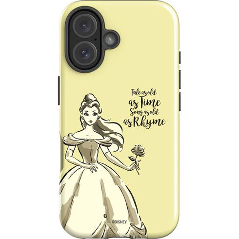 Disney Princess Belle Tale As Old As Time Art iPhone 16 Plus Impact Case