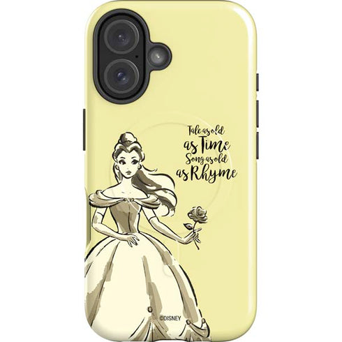 Disney Princess Belle Tale As Old As Time Art iPhone 16 Plus Magsafe Impact Case