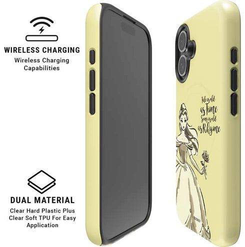 Disney Princess Belle Tale As Old As Time Art iPhone 16 Plus Magsafe Impact Case