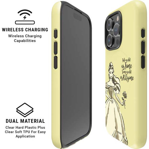 Disney Princess Belle Tale As Old As Time Art iPhone 16 Pro Magsafe Impact Case
