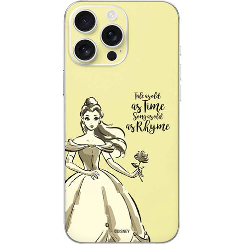 Disney Princess Belle Tale As Old As Time Art iPhone 16 Pro Max Skin