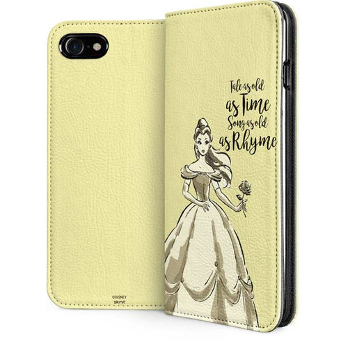 Disney Princess Belle Tale As Old As Time Art iPhone SE (2nd & 3rd Gen) Folio Case