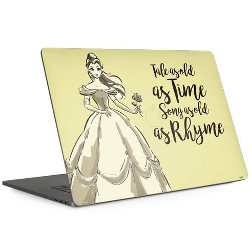 Disney Princess Belle Tale As Old As Time Art MacBook Skins