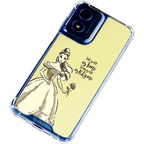 Disney Princess Belle Tale As Old As Time Art Moto G Play 4G (2024) Clear Case