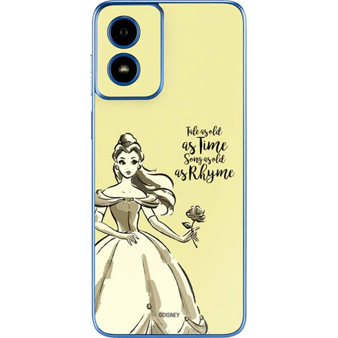 Disney Princess Belle Tale As Old As Time Art Moto G Play 4G (2024) Skin
