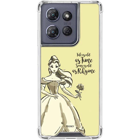 Disney Princess Belle Tale As Old As Time Art Moto G Play 5G (2025) Clear Case