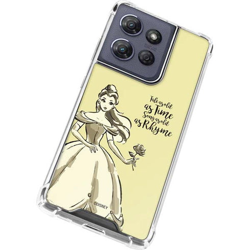 Disney Princess Belle Tale As Old As Time Art Moto G Play 5G (2025) Clear Case