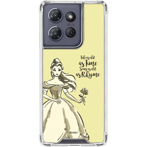 Disney Princess Belle Tale As Old As Time Art Moto G Stylus 5G (2025) Clear Case
