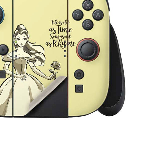 Disney Princess Belle Tale As Old As Time Art Nintendo Switch 2 (2025) Joy-Con Controller Skin