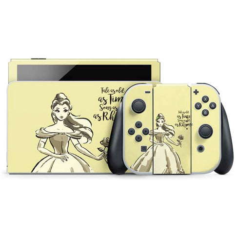 Disney Princess Belle Tale As Old As Time Art Nintendo Skins
