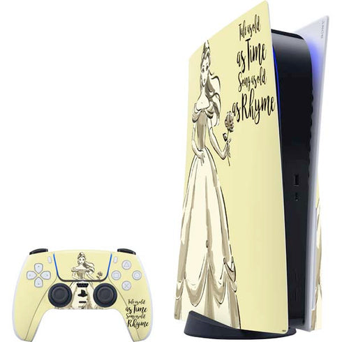 Disney Princess Belle Tale As Old As Time Art PlayStation PS5 Skins