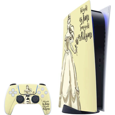 Disney Princess Belle Tale As Old As Time Art PlayStation PS5 Skins