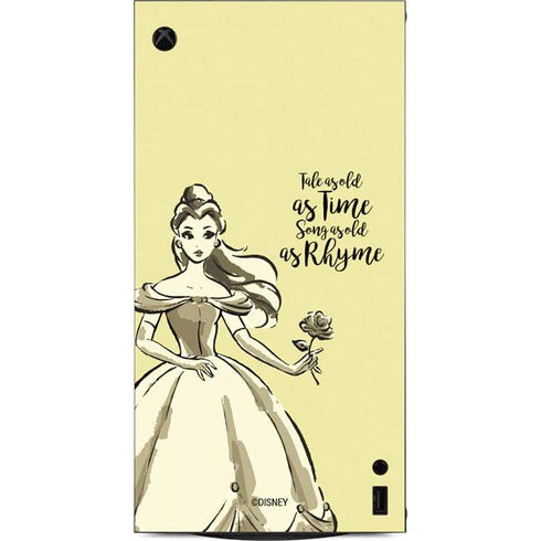 Disney Princess Belle Tale As Old As Time Art XBox Series X Digital Edition Console Skin